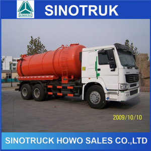 Sinotruk Suction Truck, HOWO 6X4 290HP 15cbm Fecal Suction Truck