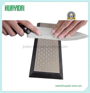 Double Dual Sided Sharpener Diamond Knife Sharpening Stone Whetstone 400# 1000#