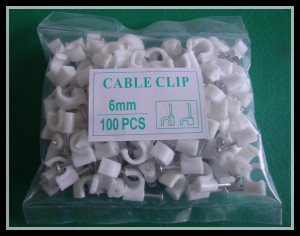 6mm Round Flat Nail Clip Plastic Wall Clip Manufacturer