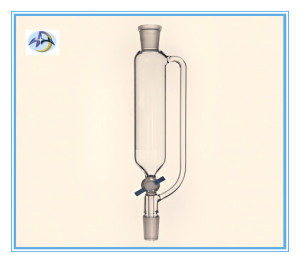 Dropping Funnel Cylindrical with Scale and Ground Joint